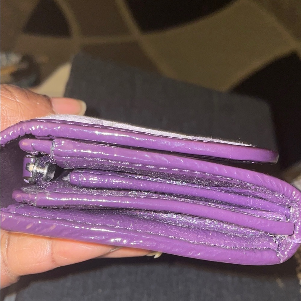 Coach Purple Wallet with Abstract Design (No Callouts) - Picture 8 of 8